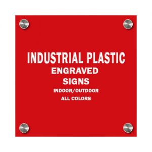 Customizable Plastic Stencil Sign | 24X12 or 48x6, PlaqueMaker